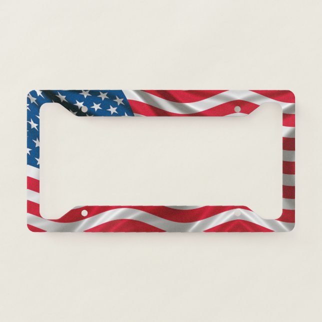 Old Glory License Plate Frame (Front)