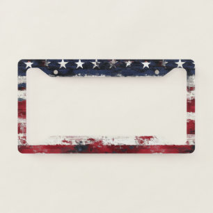Old Glory License Plate Frame