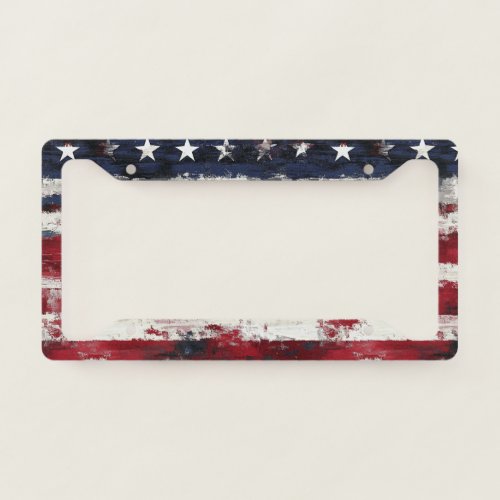 Old Glory License Plate Frame