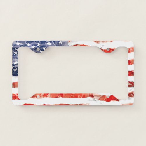 Old Glory License Plate Frame