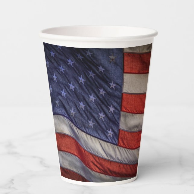 Old Glory  Paper Cups (Front)