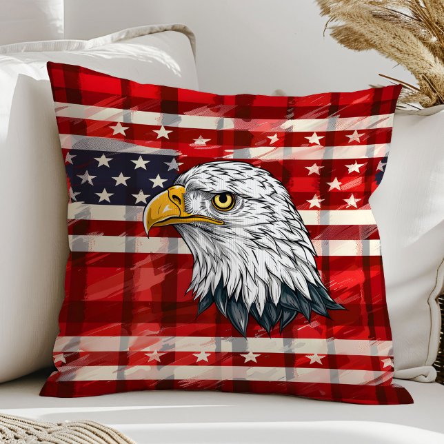 Old Glory Pillow Eagle Accent for July Fourth (Old Glory Pillow Eagle Accent for July Fourth)