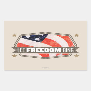Old Glory Rectangular Sticker