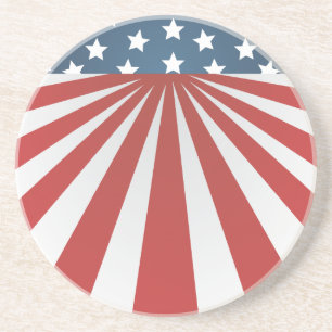 old glory sandstone coaster