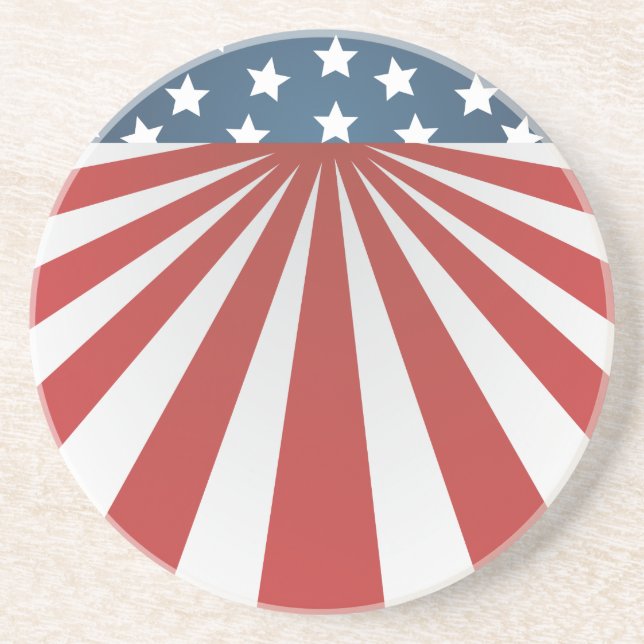 old glory sandstone coaster (Front)