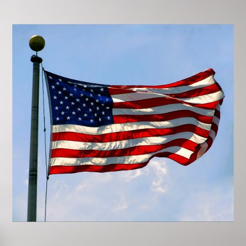 OLD GLORY STARS and STRIPES Poster