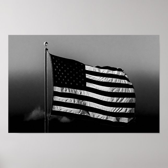 Old Glory US Flag Poster (Front)