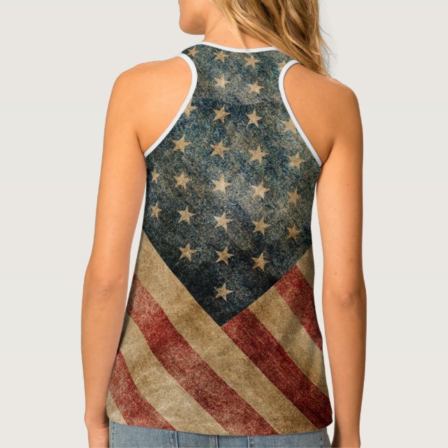 Old Glory Women's Tank Top (Back)