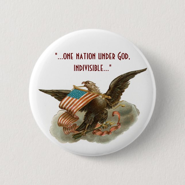 Old Glory's Eagle Pinback Button (Front)