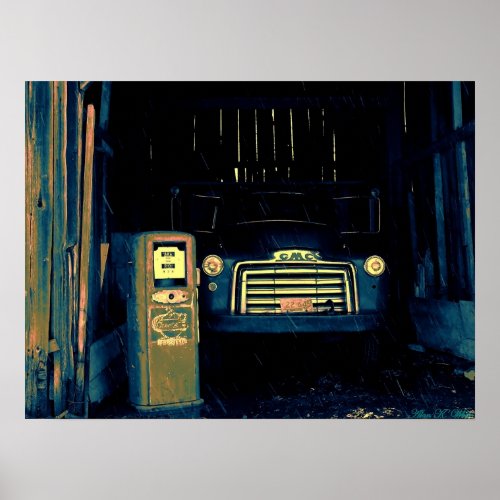 Old GMC Farming Truck I Photographed Poster