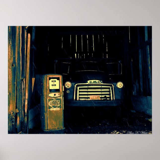 Old GMC Farming Truck Poster (Front)