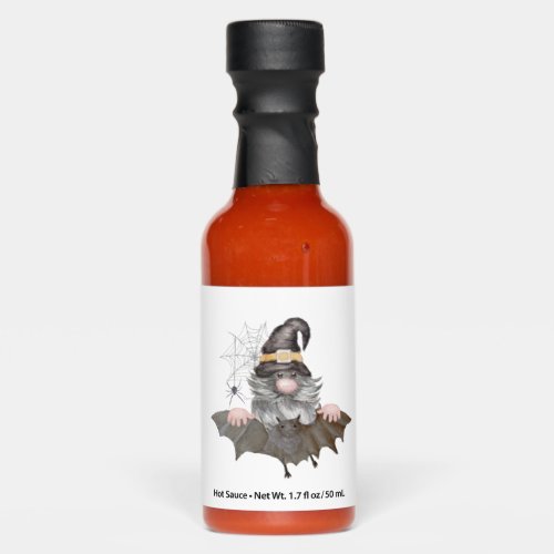 Old gnome with a witchers hat and a long beard H Hot Sauces