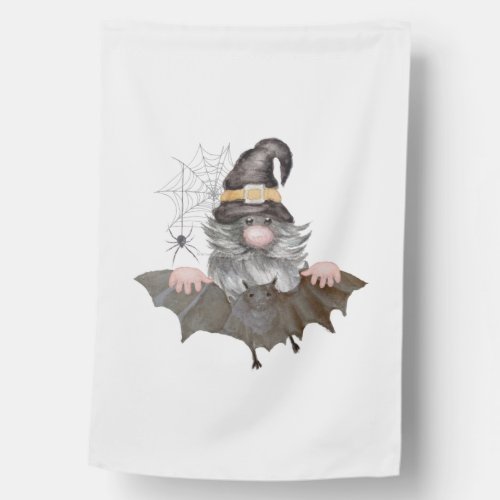 Old gnome with a witchers hat and a long beard H House Flag