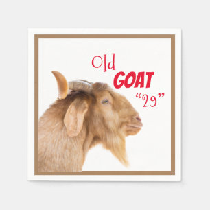 Old Goat 29th Twenty Ninth 29th Birthday Napkins