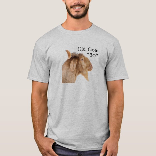 Old Goat “50” 50th Birthday 50 Years Old T-Shirt (Front)