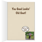 Old Goat Funny Birthday Cards (Inside (Right))