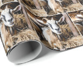 Old Goat In Barn Wrapping Paper (Roll Corner)