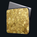 Old Gold Coin Collection  Laptop Sleeve<br><div class="desc">Vintage gold coin collection</div>