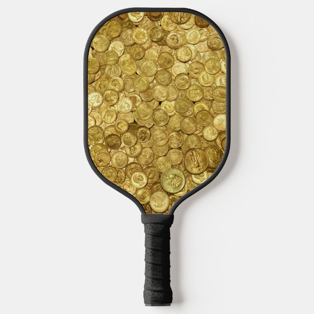 Old Gold Coin Collection Pickleball Paddle (Front)