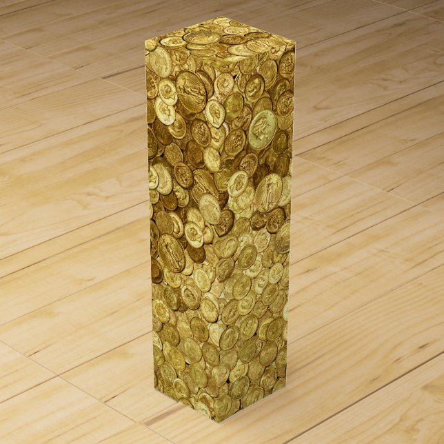 Old Gold Coin Collection Wine Box (Front)