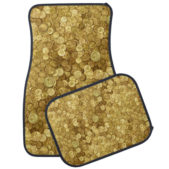 Old Gold Coins  Car Floor Mat (Set)