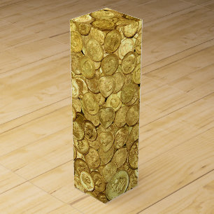 Old Gold Coins Wine Box