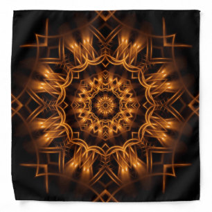 Old Gold Copper Medallion Bandana