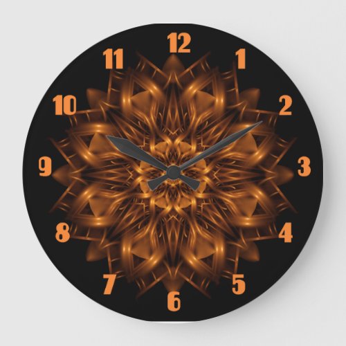Old Gold Copper Medallion Wall Clock