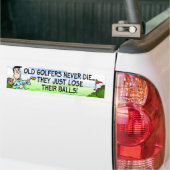 Old Golfer Bumper Sticker (On Truck)
