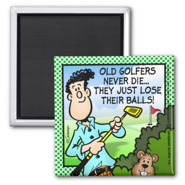 Old Golfer Magnet (Front)