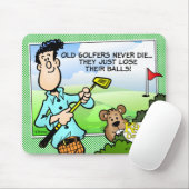 Old Golfer Mouse Pad (With Mouse)