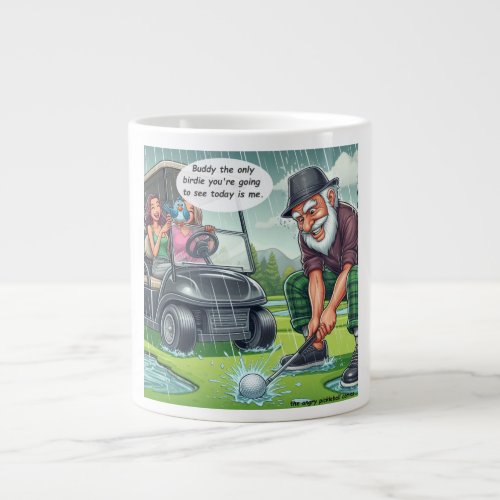 Old Golfer _ The Birdie  Giant Coffee Mug