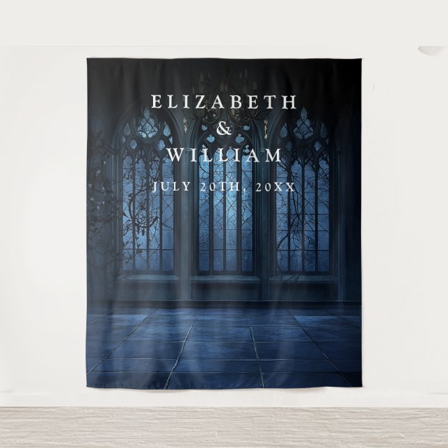 Old Gothic Castle Photo Booth Prop Backdrop (Front)