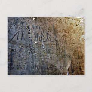 Old Graffiti in the Tower of London Postcard