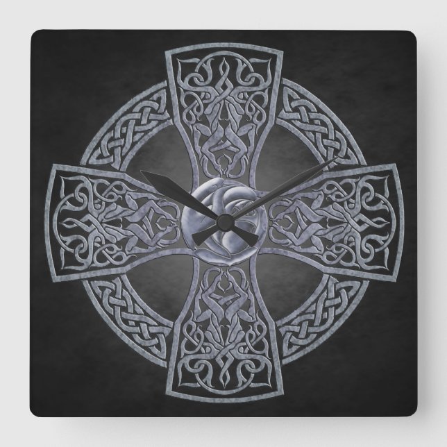 Old Granite Celtic  Irish Clock (Front)