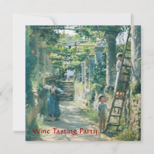 OLD GRAPE VINEYARD HARVEST WINE TASTING PARTY INVITATION