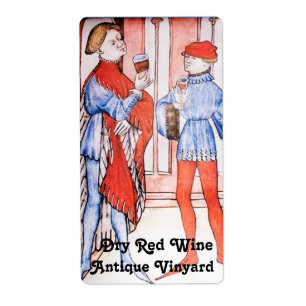 OLD GRAPE VINEYARD RED WINE TASTING LABEL