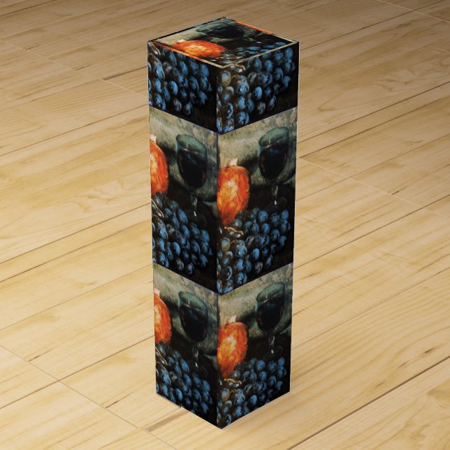 OLD GRAPE VINEYARD,RED WINE TASTING PARTY WINE BOX (Front)