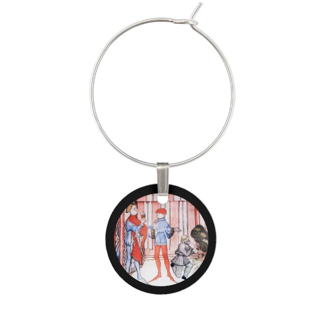 OLD GRAPE VINEYARD RED WINE TASTING WITH BARRELS WINE CHARM (Front)