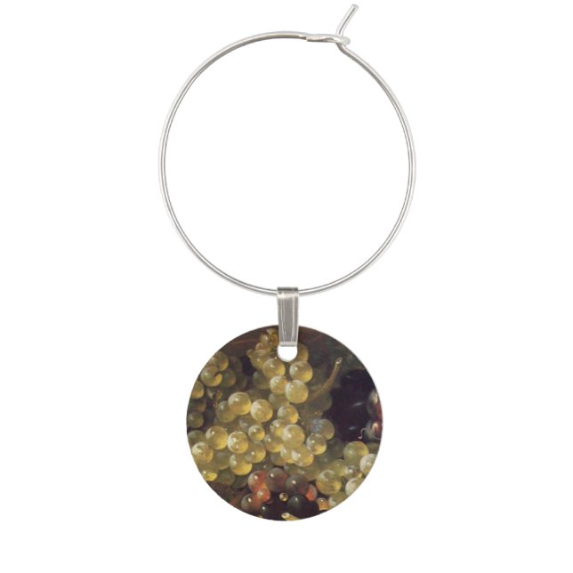 OLD GRAPE VINEYARD WINE TASTING PARTY GLASS CHARM (Front)