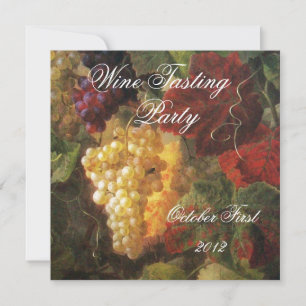 OLD GRAPE VINEYARD WINE TASTING PARTY INVITATION