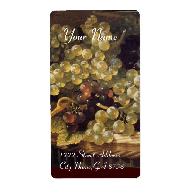 OLD GRAPE VINEYARD WINE TASTING PARTY LABELS (Front)