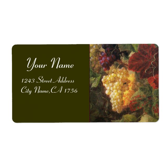 OLD GRAPE VINEYARD WINE TASTING PARTY LABELS (Front)