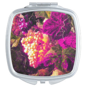 OLD GRAPE VINEYARD WINE TASTING PARTY MAKEUP MIRROR