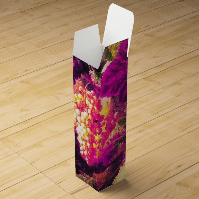 OLD GRAPE VINEYARD WINE TASTING PARTY Pink Purple Wine Box (Opened)