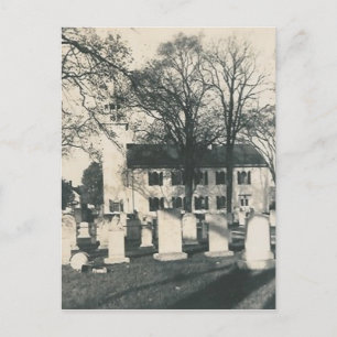 old graveyard post card