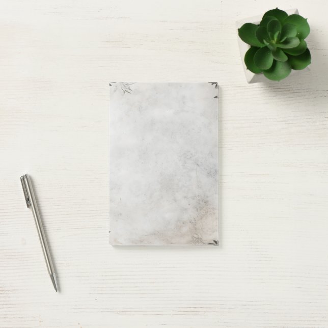 Old Gray Paper Post-it Notes (Office)