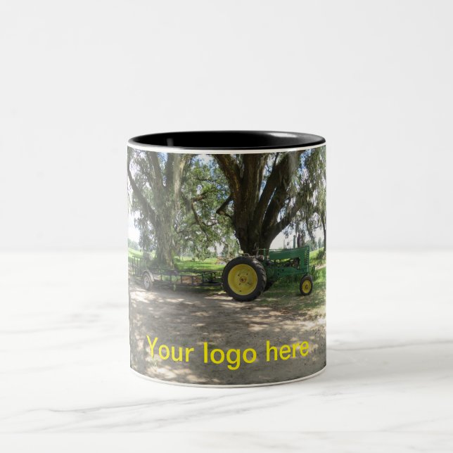 Old green tractor coffee mug (Center)