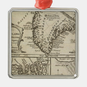 Old Greenland Metal Ornament