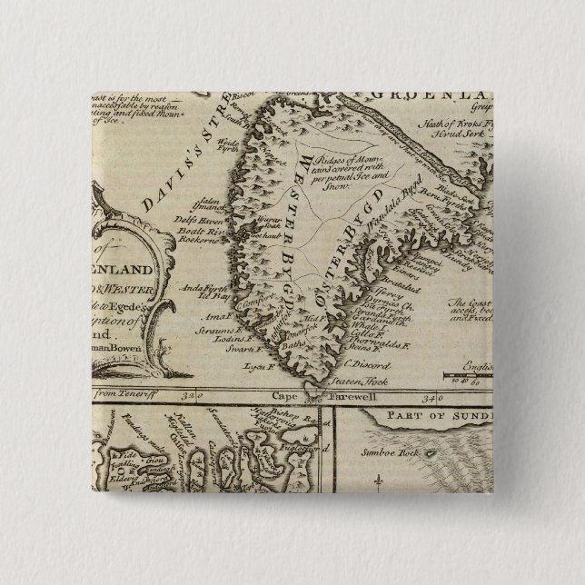 Old Greenland Pinback Button (Front)